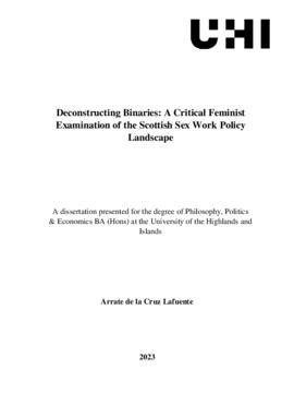 Deconstructing Binaries: A Critical Feminist Examination of the Scottish Sex Work Policy Landscape